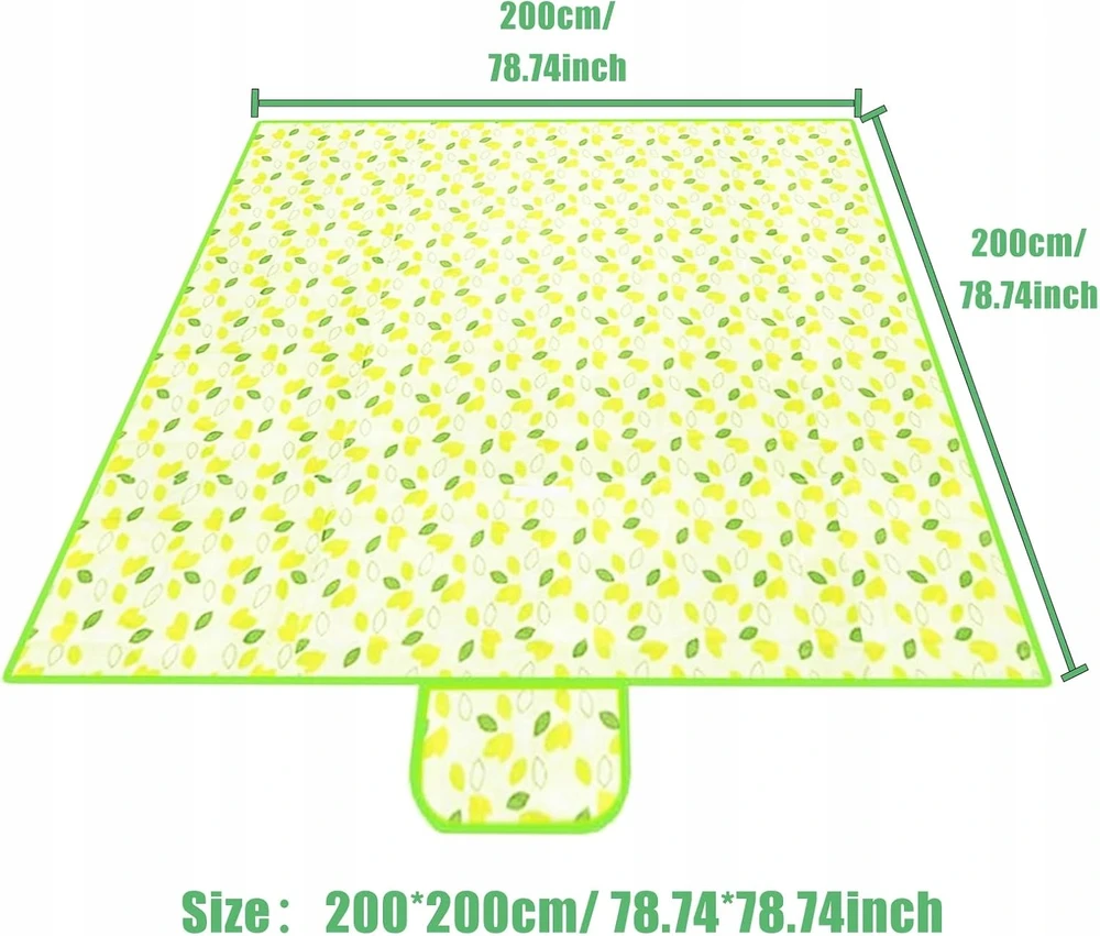Bez Marki Vandeniui atsparus pledas 200x200cm, praktiškas paplūdimiui ir iškyloms