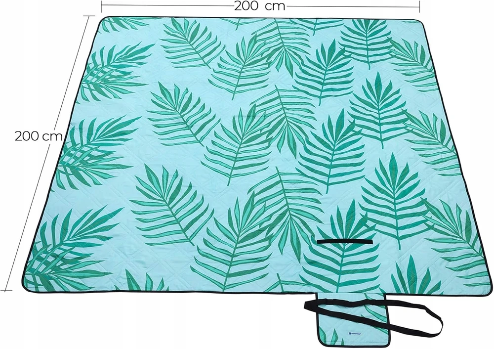 Bez Marki Vandeniui atsparus pliažinis pledas 200x200cm, patogus iškyloms