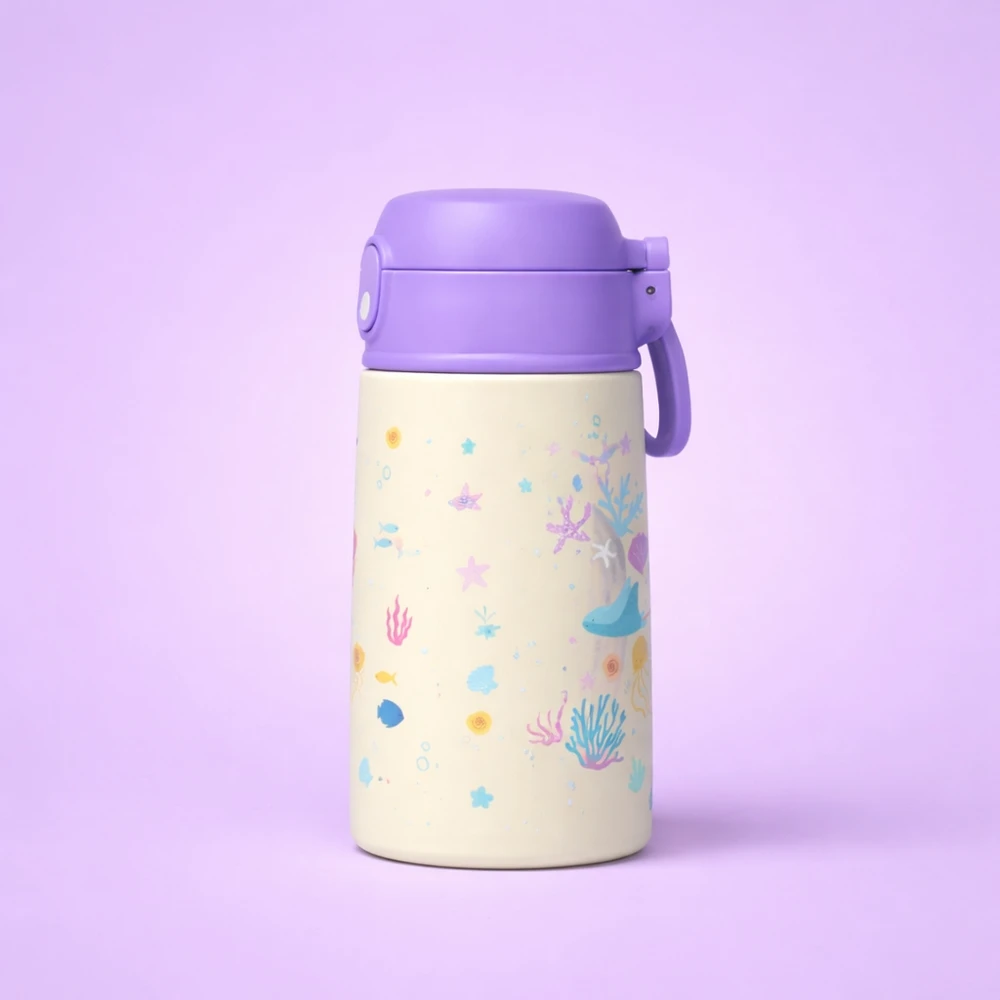 Bez Marki VANDENS BUTELIS VAIKAMS MOKYKLEI MERMAID SOVENTI MERMAID 400 ml