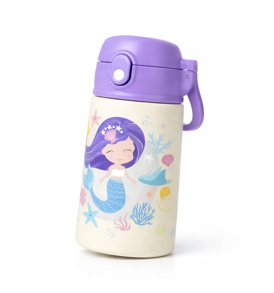 Bez Marki VANDENS BUTELIS VAIKAMS MOKYKLEI MERMAID SOVENTI MERMAID 400 ml