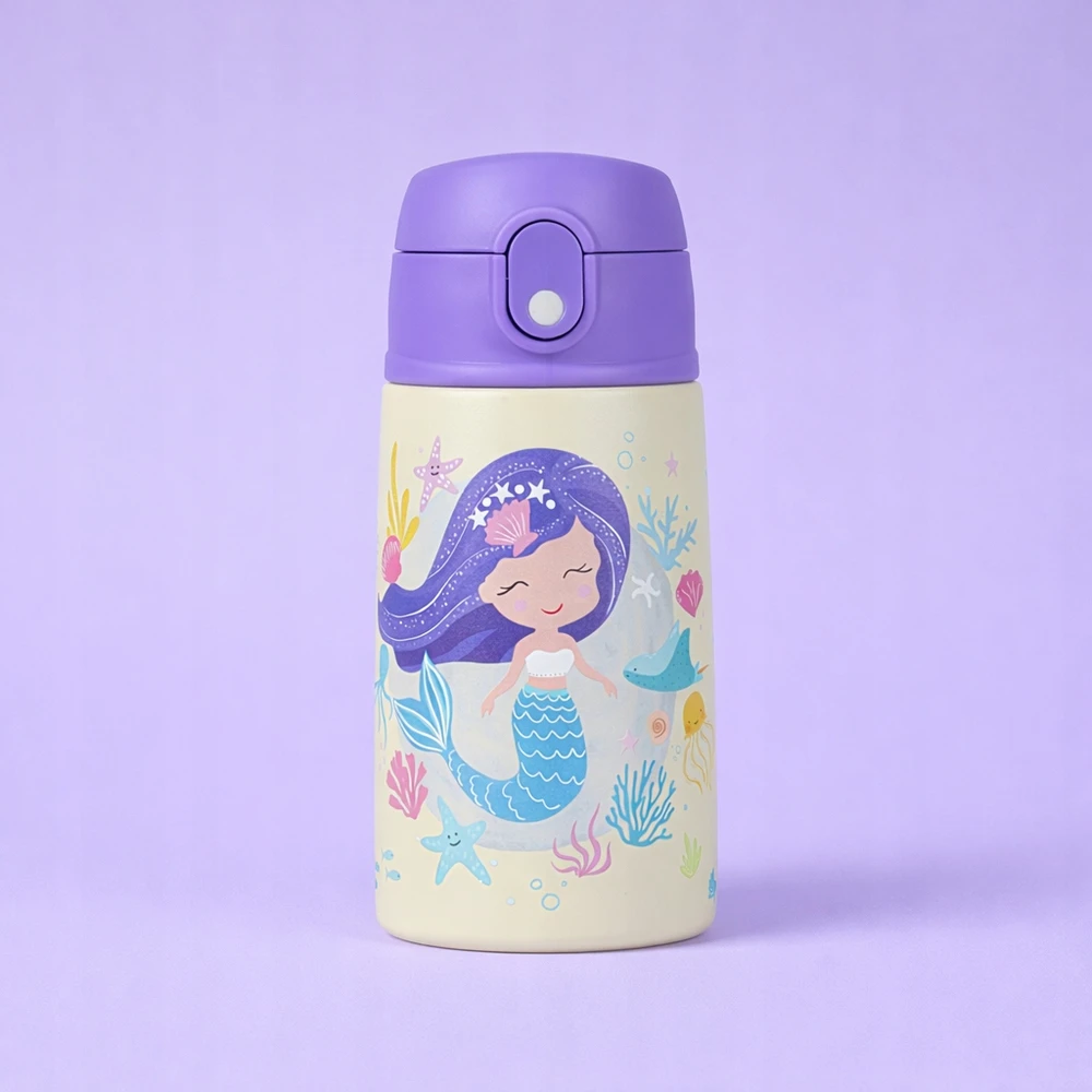 Bez Marki VANDENS BUTELIS VAIKAMS MOKYKLEI MERMAID SOVENTI MERMAID 400 ml