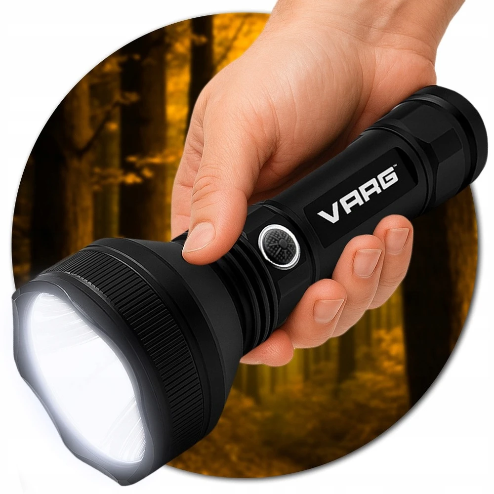 Bez Marki VARG taktinis LED žibintuvėlis Galingas įkraunamas išgyvenimo USB, skirtas dovanai
