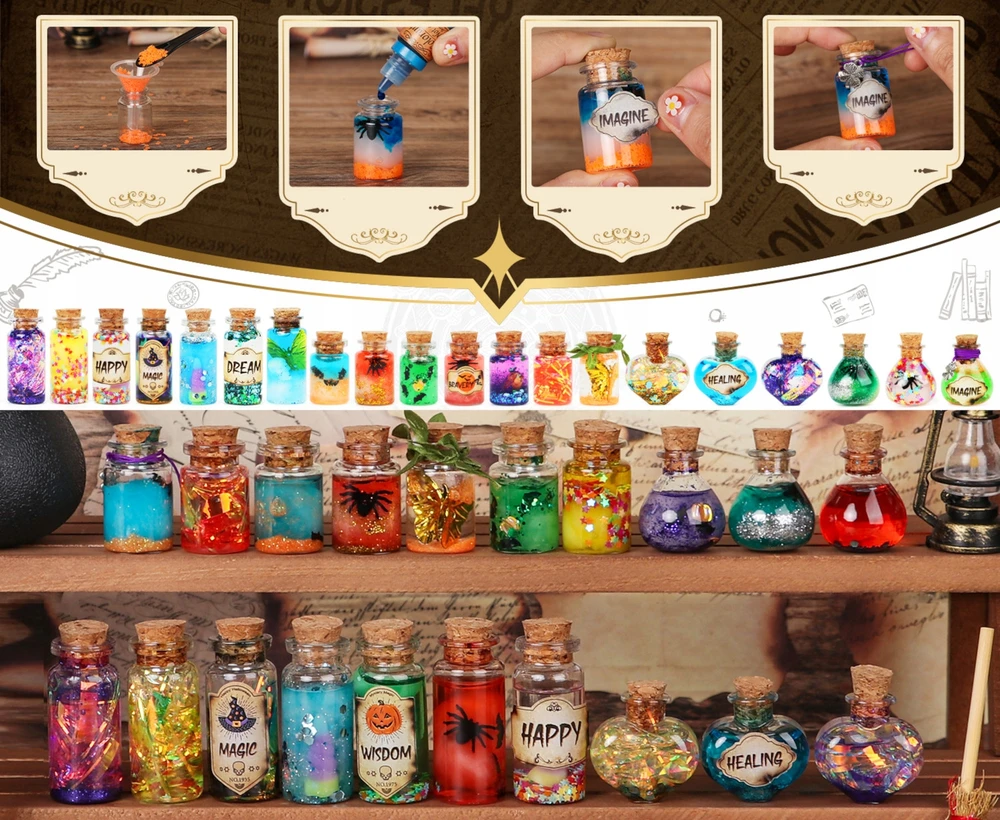 Bez Marki VEIKLIŲ POTIONS RINKINYS KŪRYBINĖ DOVANA VAIKAMS