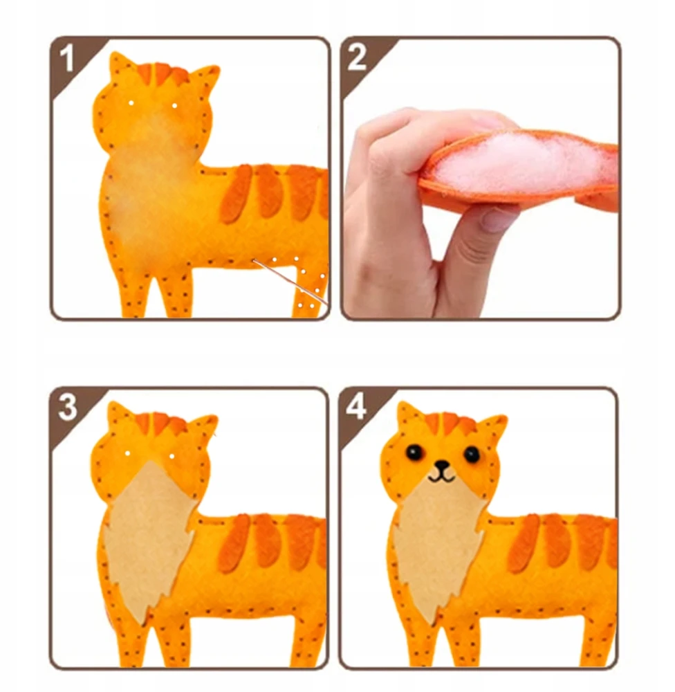 Bez Marki VELTINIAI GYVŪNAI KATĖS, SUSIJUSI DIY KATTEN 12 VIENŲ RINKINYS VAIKAMS