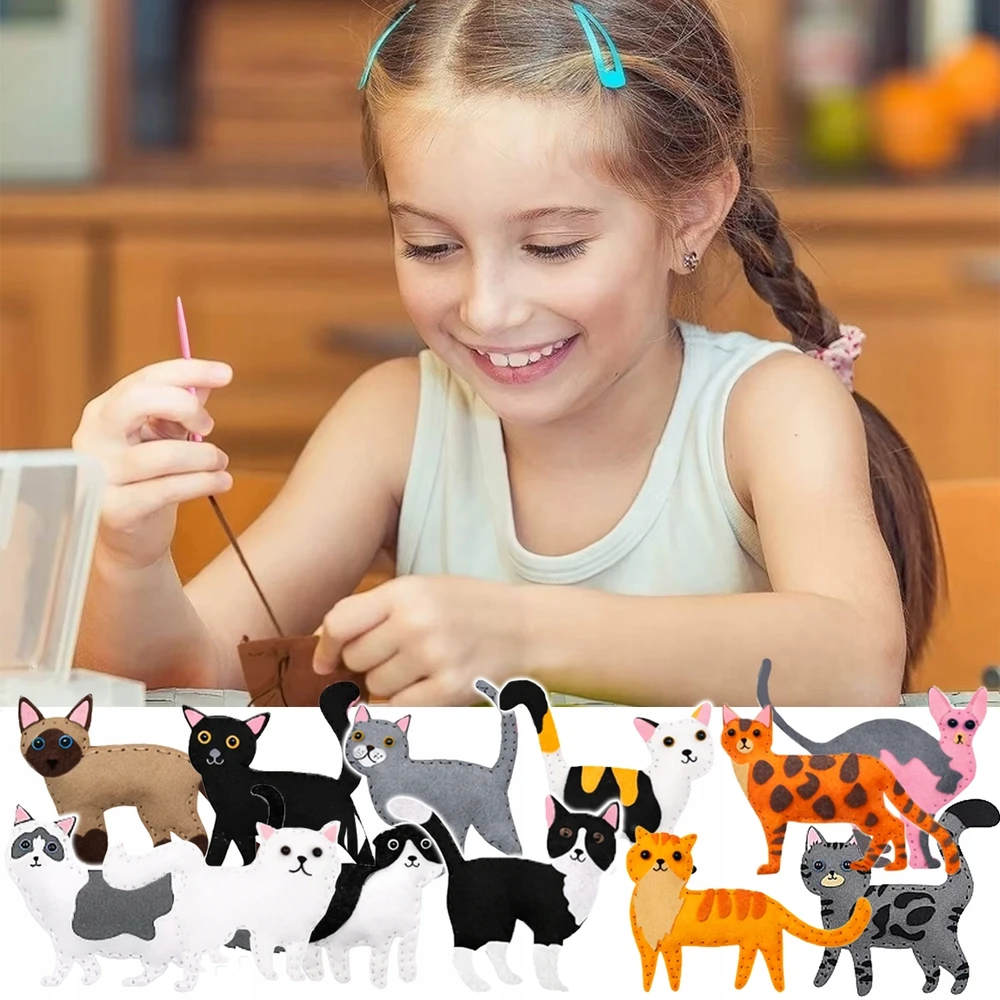 Bez Marki VELTINIAI GYVŪNAI KATĖS, SUSIJUSI DIY KATTEN 12 VIENŲ RINKINYS VAIKAMS