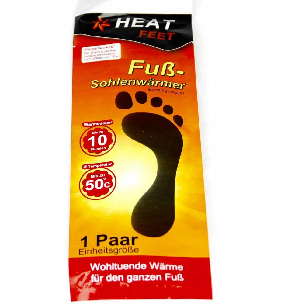 Bez Marki Vienkartinės kojų padų šildyklės Heat Feet, 2 vnt