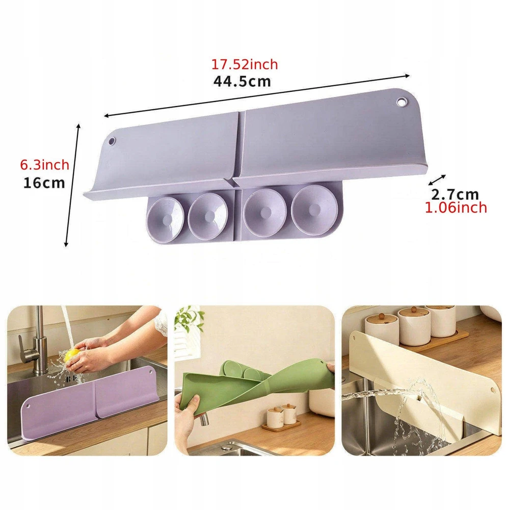Bez Marki Virtuvės kriauklė, apsauganti nuo purslų, vonios kambarys Easy Clean Easy Violetinė Protector