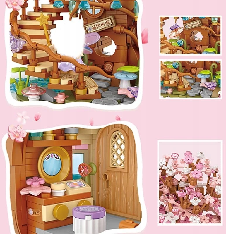 Bez Marki VYŠNĖ SU MINI FIGURĖLĖMIS, STATYBINĖS RINKINYS, STATYBINIS ŽAISLAS