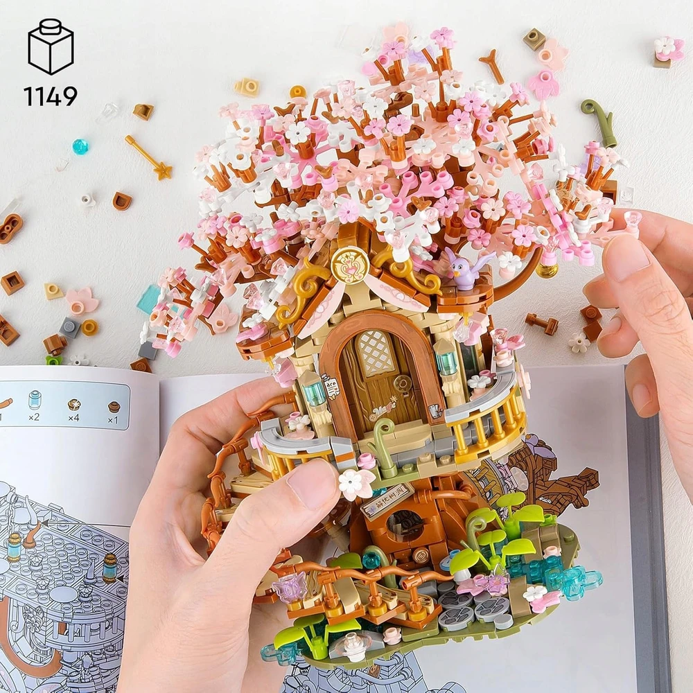 Bez Marki VYŠNĖ SU MINI FIGURĖLĖMIS, STATYBINĖS RINKINYS, STATYBINIS ŽAISLAS