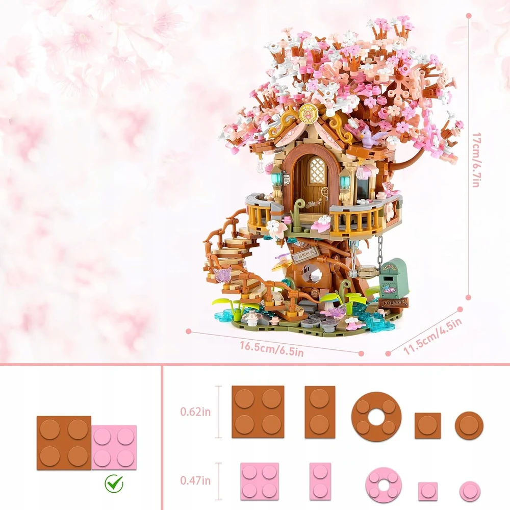 Bez Marki VYŠNĖ SU MINI FIGURĖLĖMIS, STATYBINĖS RINKINYS, STATYBINIS ŽAISLAS
