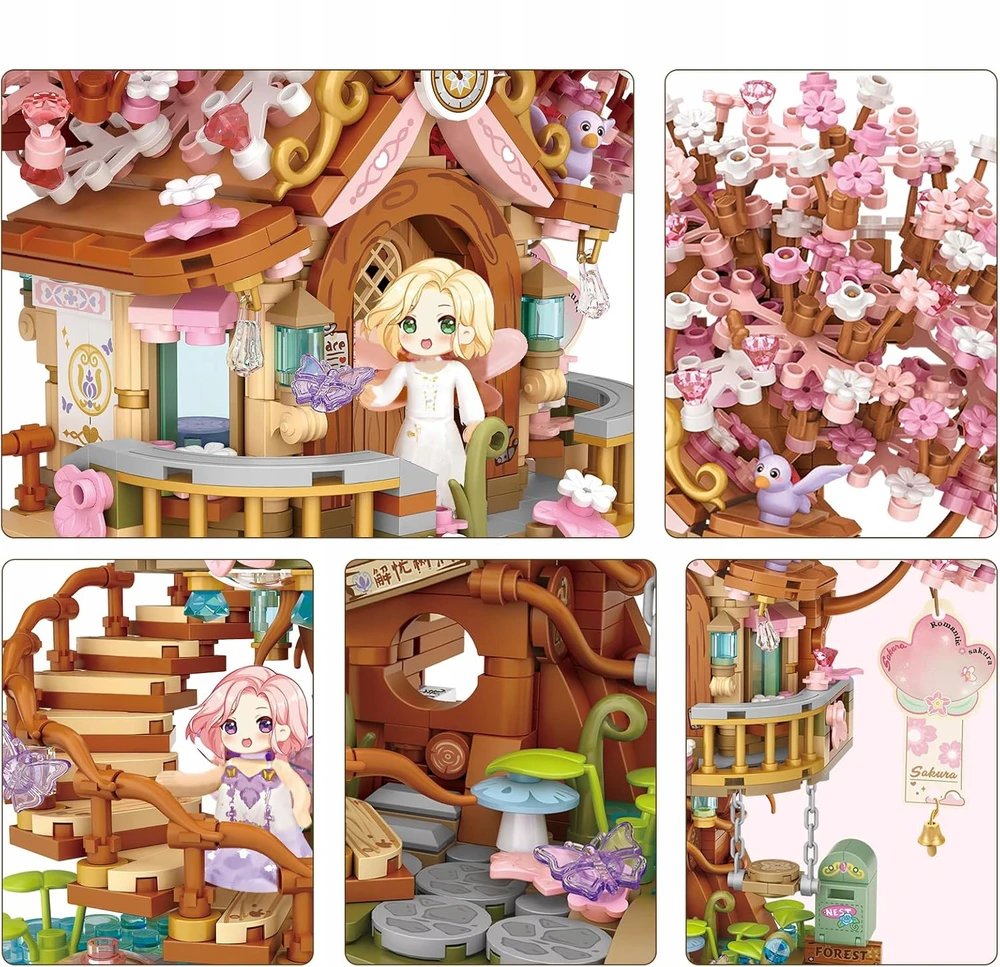 Bez Marki VYŠNĖ SU MINI FIGURĖLĖMIS, STATYBINĖS RINKINYS, STATYBINIS ŽAISLAS