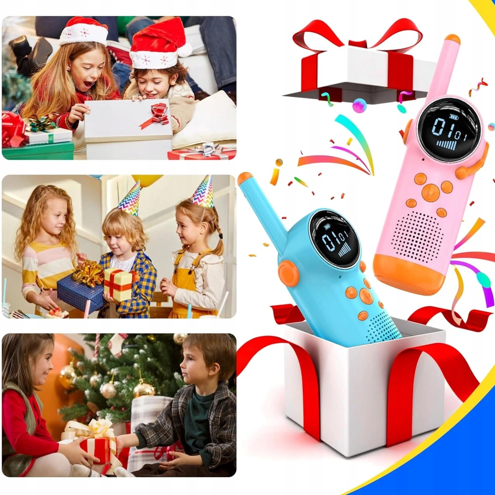 Bez Marki WALKIE TALKIE DLA DZIECI Rinkinys KRÓTKOFALÓWKI LOKI TOKI DUŻY ZASIĘG 2SZT