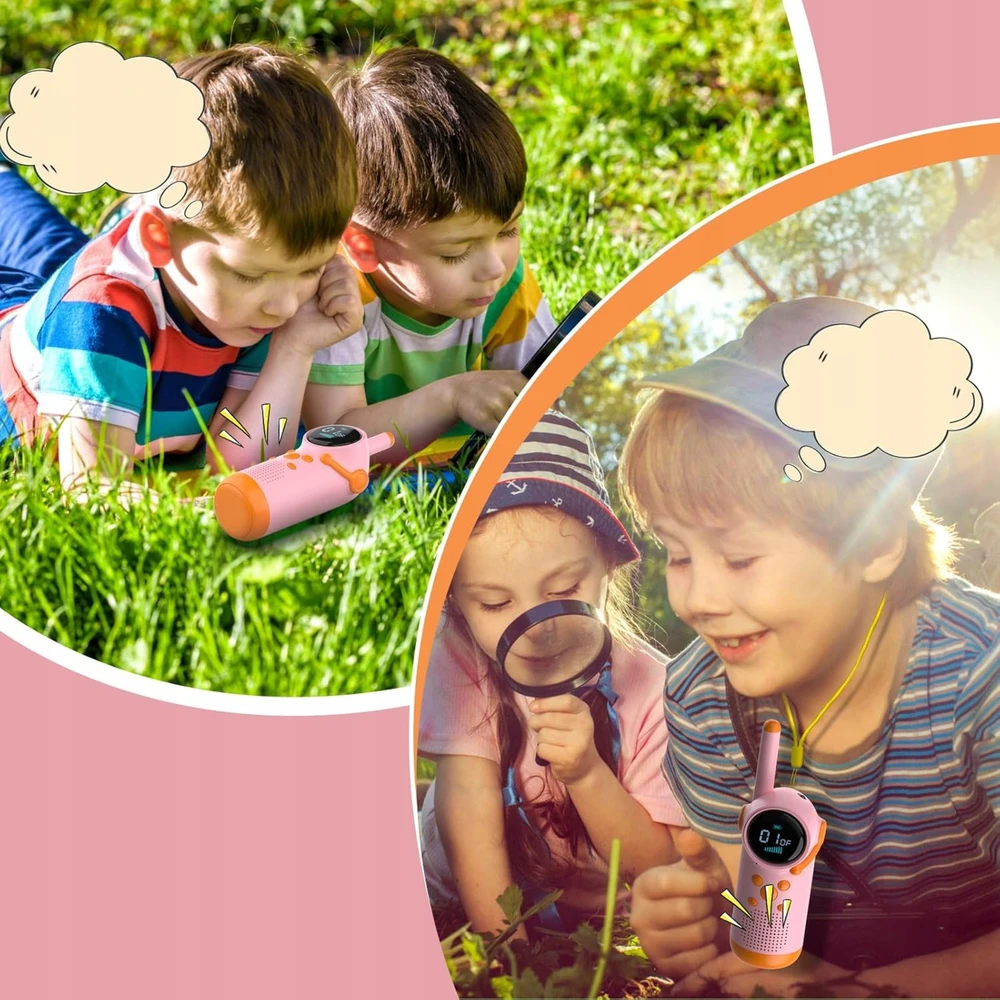 Bez Marki WALKIE TALKIE DLA DZIECI Rinkinys KRÓTKOFALÓWKI LOKI TOKI DUŻY ZASIĘG 2SZT