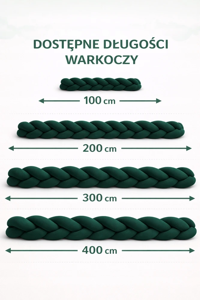 Bez Marki WARKOCZ Ochraniacz do łóżeczka WELUR Ochraniacz 150 cm