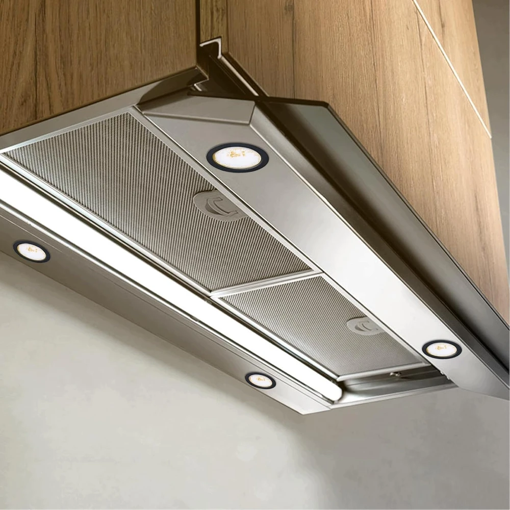 Bez Marki Wpuszczane Lampy Sufitowe LED Oczka Płaskie 12V 3000K Juoda 6,3 cm 3 vnt