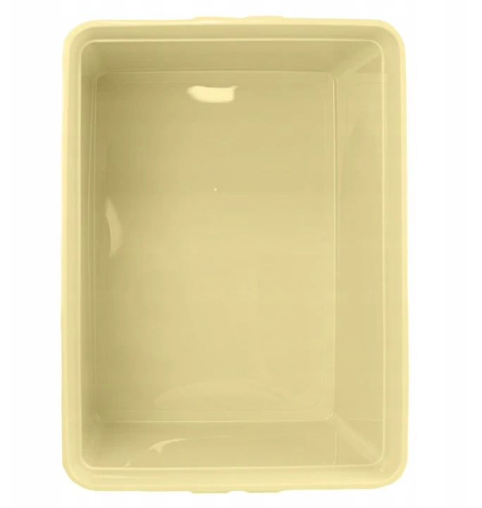 Bez Marki XL POJEMNIK KUFER ZAMYKANY NA ZABAWKI DLA DZIECI LISEK Geltonas BPA FREE 30L