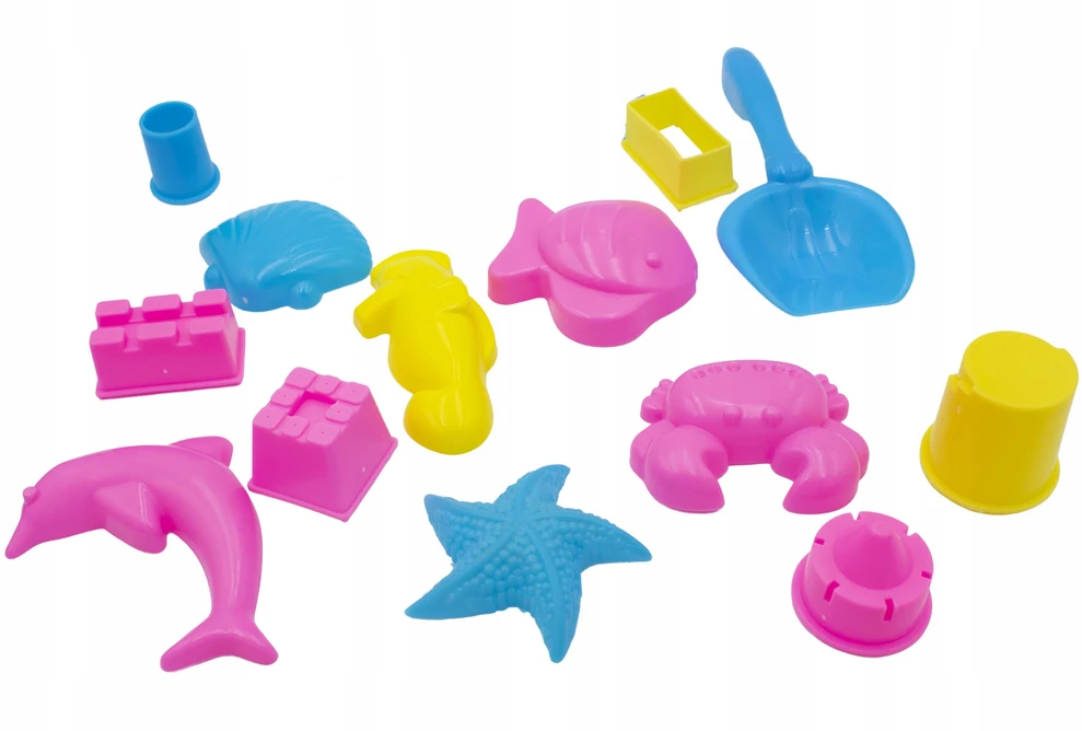 Bez Marki XL RINKINYS KINETINIS SMĖLIS 4KG BASEINAS + PELJIMAI + DĖŽĖ