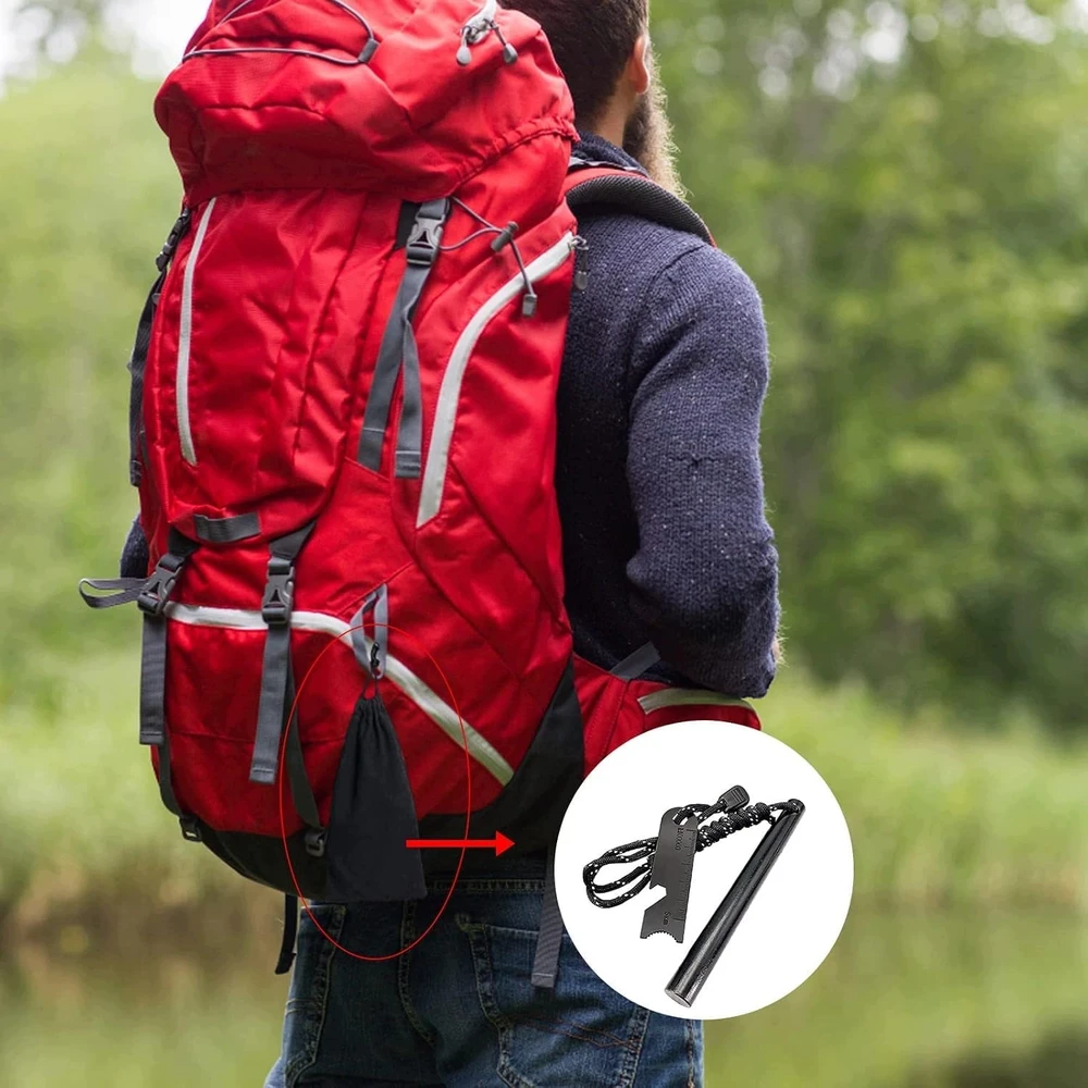 Bez Marki XXL SURVIVAL FIRST DAUGIFUNKCINIS MAGNEZIO STARTER TURIZMAS