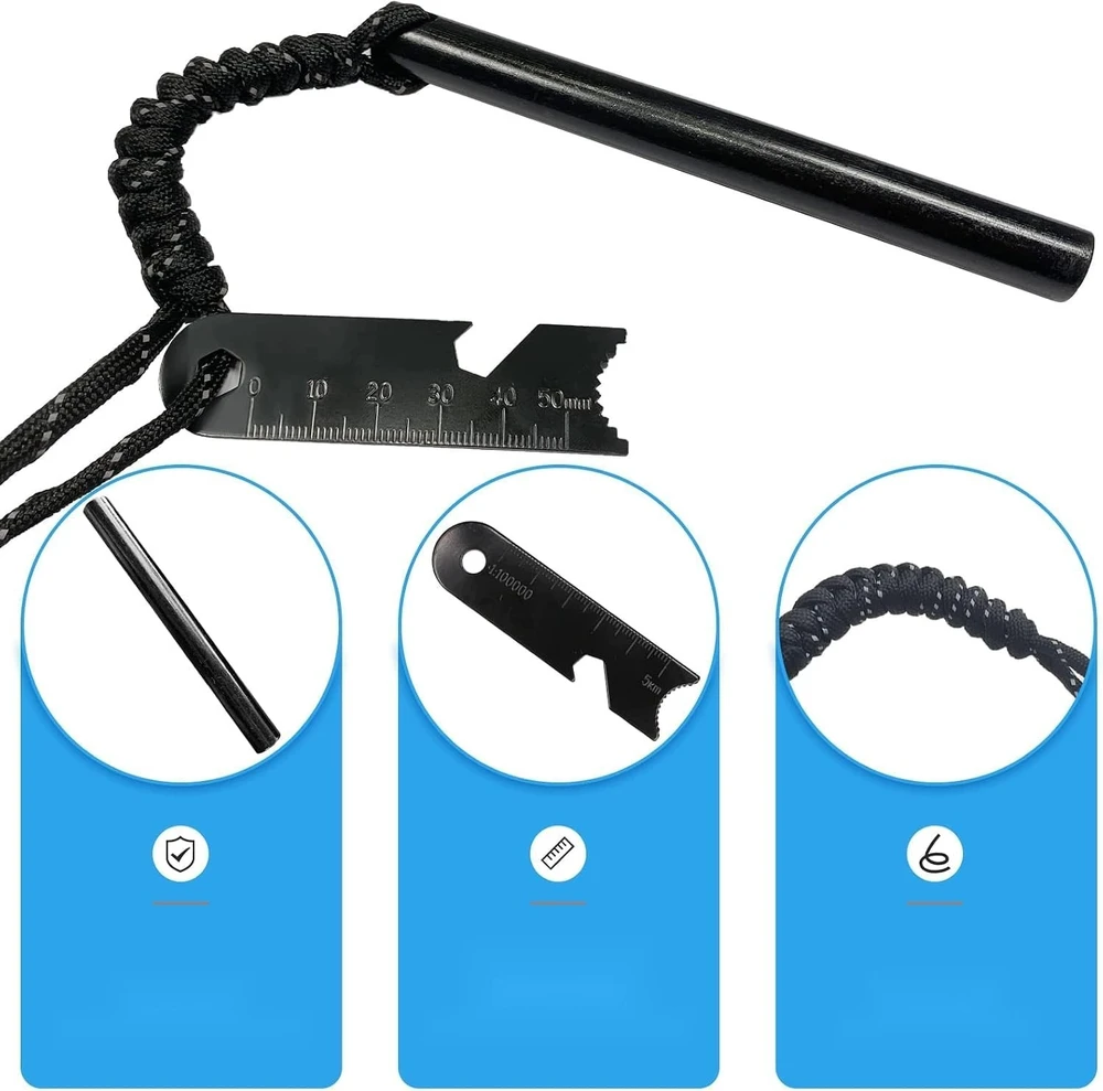 Bez Marki XXL SURVIVAL FIRST DAUGIFUNKCINIS MAGNEZIO STARTER TURIZMAS