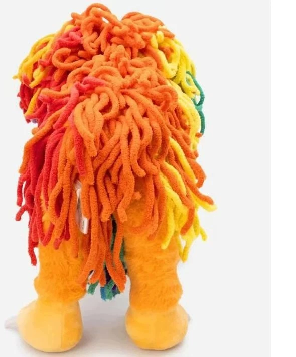 Bez Marki Yarnaby pliušinis žaislas, spalvingas liūtas iš Poppy Playtime 4, su magnetu, 25 cm