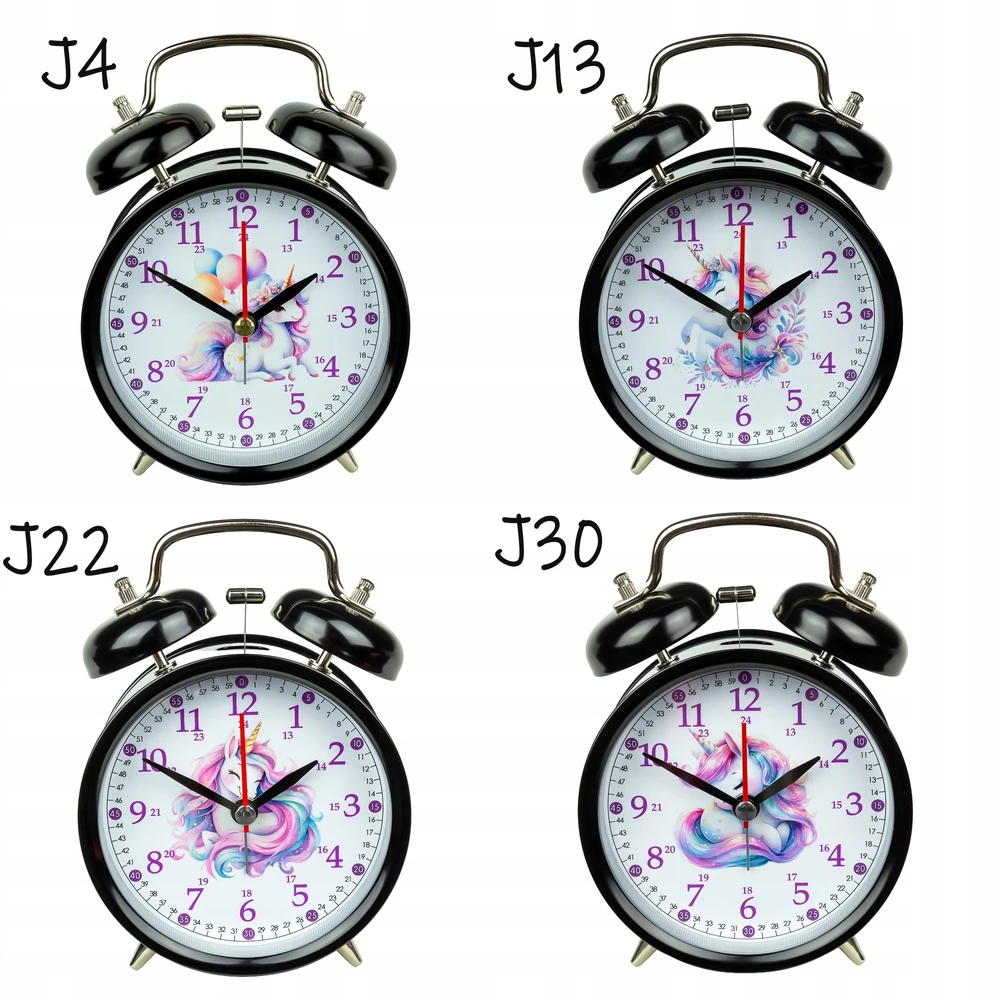 Bez Marki Žadintuvas retro vaikams do nauki godzin Nauczyciel czasu metalowy 14 cm G10