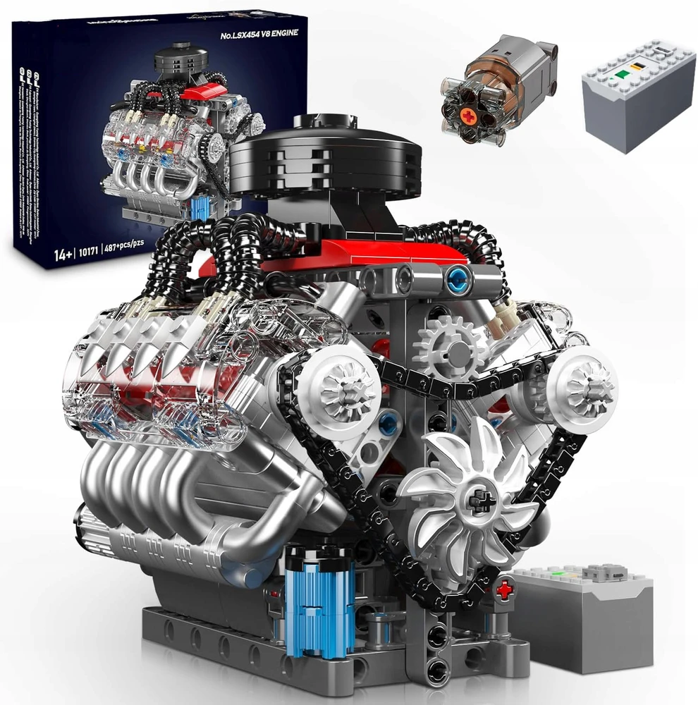Bez Marki ZESTAWU SILNIKA V8 BLOKI BUDOWLANE, ZESTAWU SILNIKA V8 BLOKI BUDOWLANE