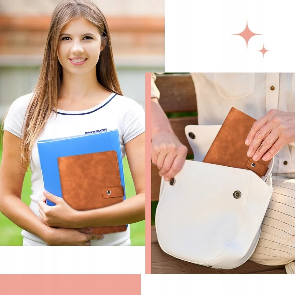 Bez Marki ŽIEDAS A5 RUDOS KNYGOS SKYRIAUS ORGANIZATORIUS Binder DOTS