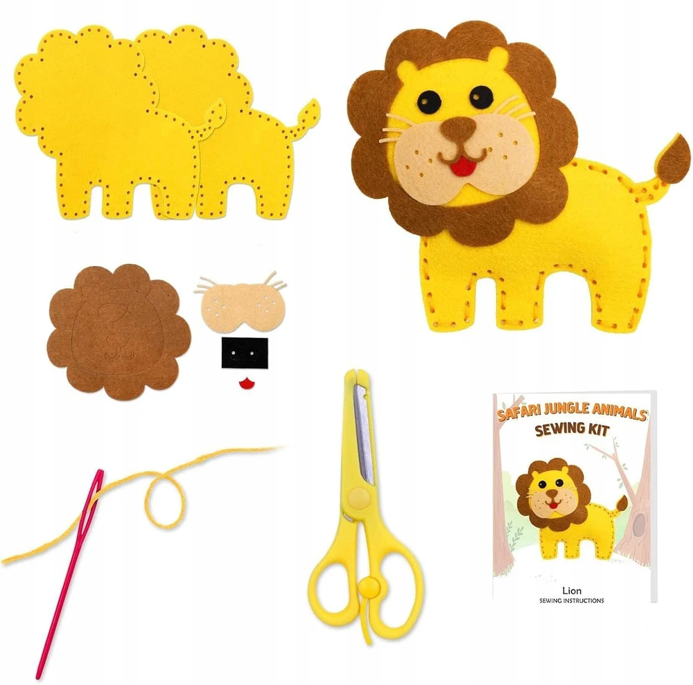 Bez Marki Zoo Felt gyvūnų siuvimo rinkiniai CREATIVE FELT UNICORNS SET