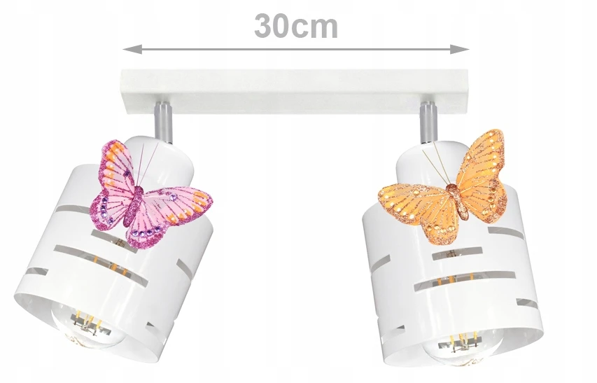 Bez Marki Żyrandol do pokoju dzicka MOTYLEK lampa sufitowa wisząca loft balta led