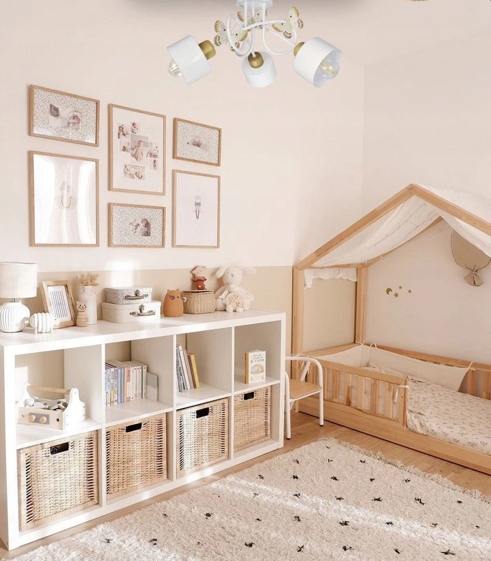Bez Marki Żyrandol do pokoju dziecięcego LOFT GOLD lampa sufitowa wisząca balta led