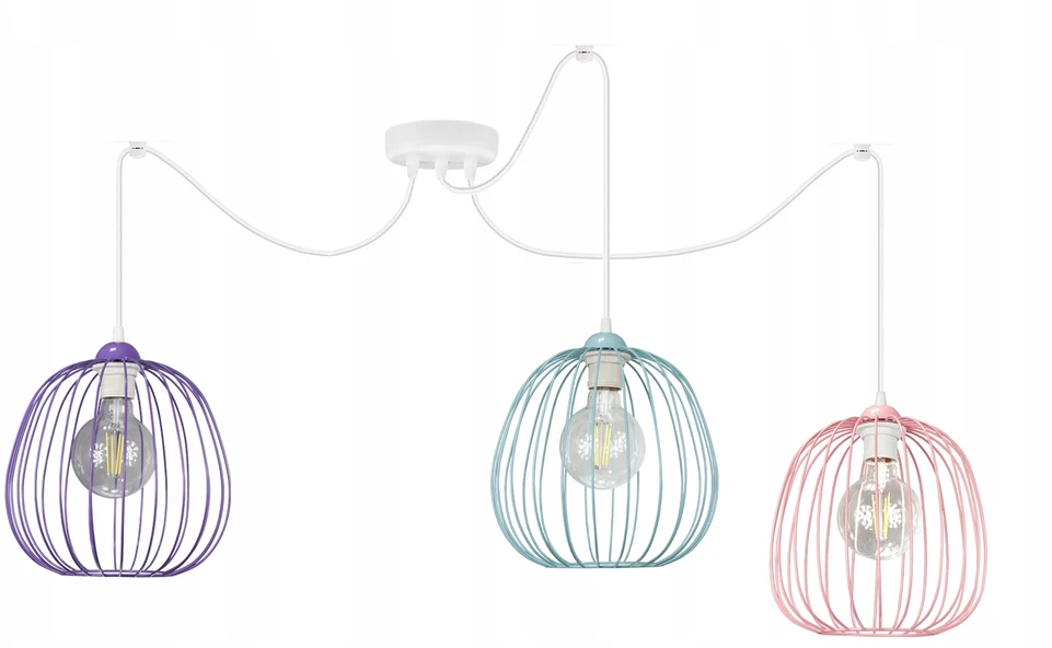 Bez Marki Żyrandol do pokoju dziecięcego PAJĄK DRUM lampa sufitowa wisząca lampy loft