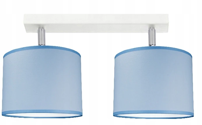 Bez Marki Żyrandol lampa sufitowa plafon ABAŻUR żyrandole balta mėlyna lampy loft