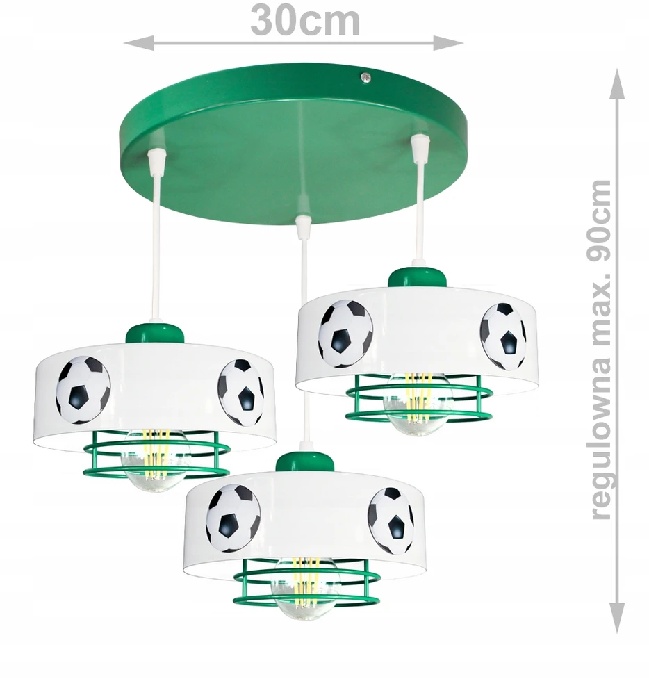 Bez Marki ŻYRANDOL LAMPA SUFITOWA WISZĄCA MUNDIAL PIŁKI LED