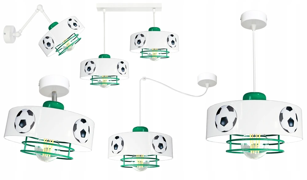 Bez Marki ŻYRANDOL LAMPA SUFITOWA WISZĄCA MUNDIAL PIŁKI LED