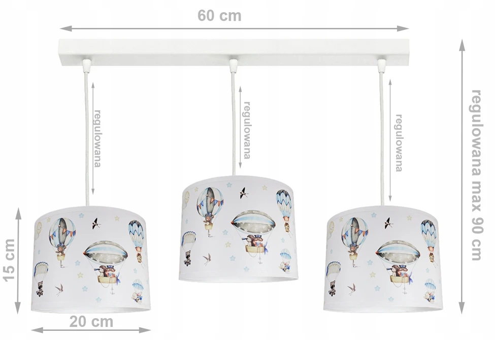 Bez Marki Żyrandol lampa sufitowa wisząca BALONY lampy do pokoju dziecka zwis plafon