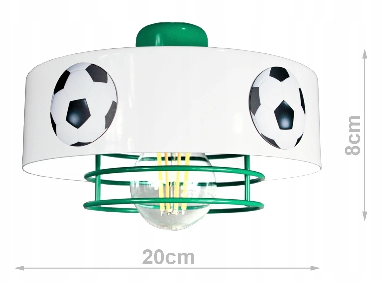 Bez Marki ŻYRANDOL LAMPA SUFITOWA WISZĄCA MUNDIAL PIŁKI LED