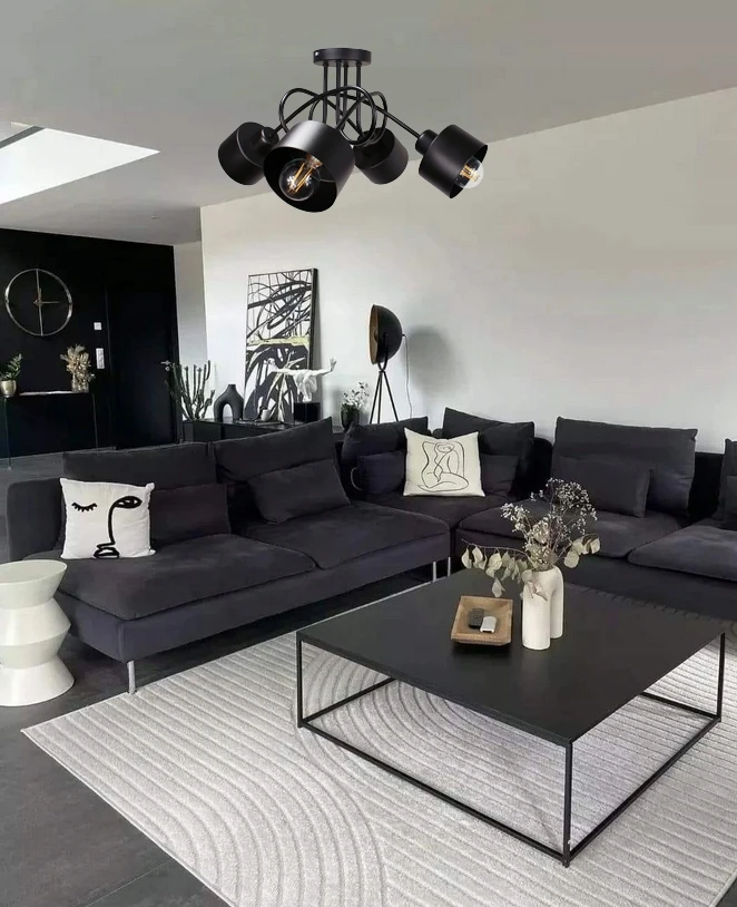 Bez Marki Żyrandol lampa sufitowa wisząca EDISON LOFT lampy sufitowe do salonu loft
