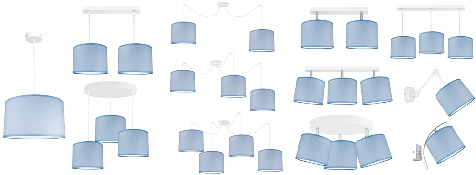 Bez Marki Żyrandol lampa sufitowa wisząca ABAŻUR lampy sufitowe led żyrandole balta