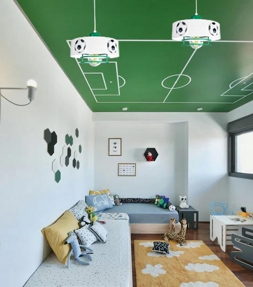 Bez Marki ŻYRANDOL LAMPA SUFITOWA WISZĄCA MUNDIAL PIŁKI LED