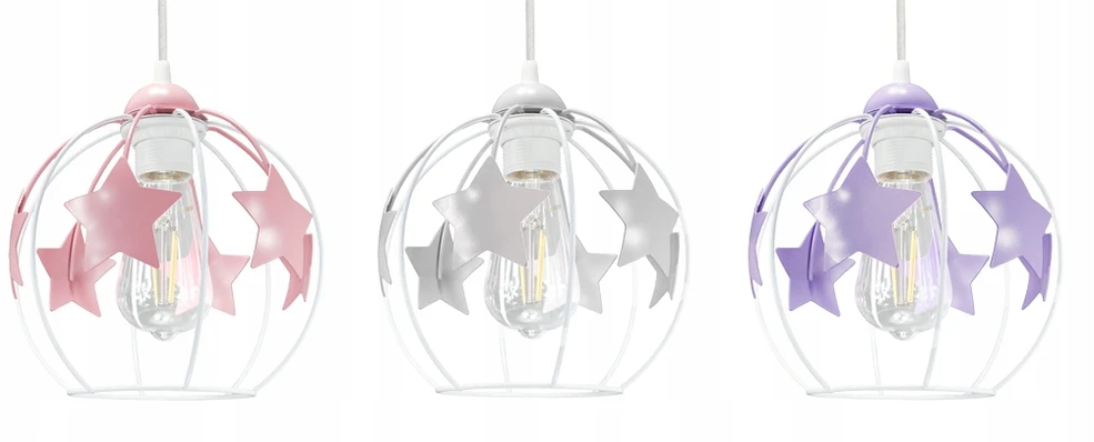 Bez Marki ŻYRANDOL LAMPA SUFITOWA WISZĄCA STAR DO POKOJU DZIECIĘCEGO NOWOCZESNA LED