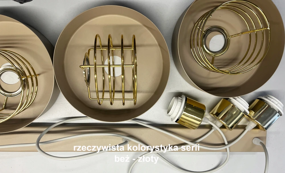 Bez Marki Żyrandol lampa sufitowa wisząca EDISON GLOBUS 3 beż loft lampy sufitowe led