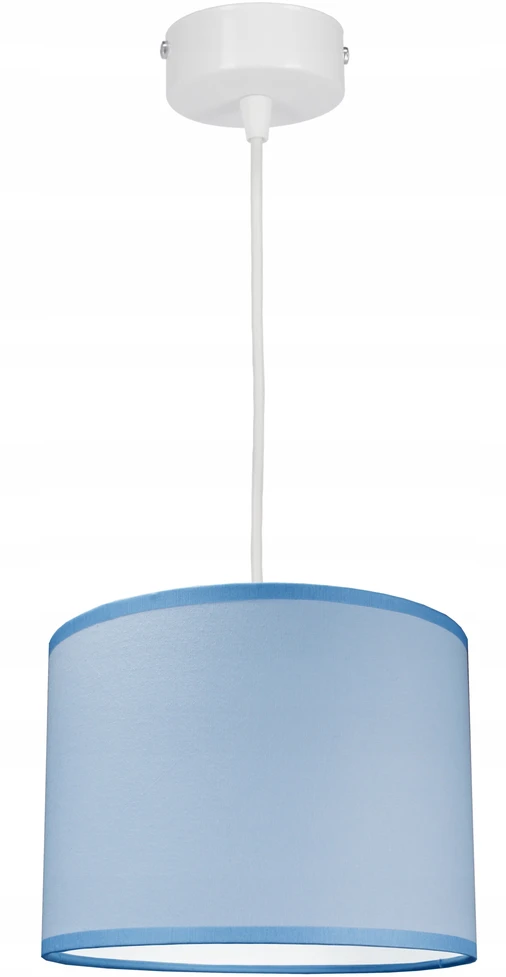 Bez Marki ŻYRANDOL LAMPA WISZĄCA SUFITOWA ABAŻUR Mėlynas