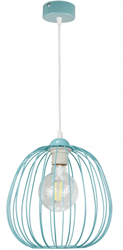 Pakabinamas šviestuvas Bez Marki Żyrandol lampa wisząca sufitowa DRUM miętowy lampy sufitowe loft żyrandole