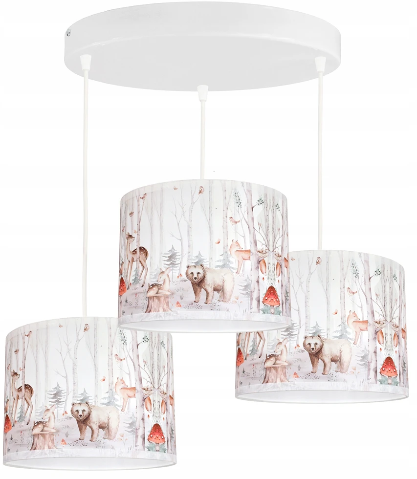 Bez Marki Żyrandol LEŚNE ZWIERZĘTA lampa wisząca sufitowa lampy do pokoju dziecka led