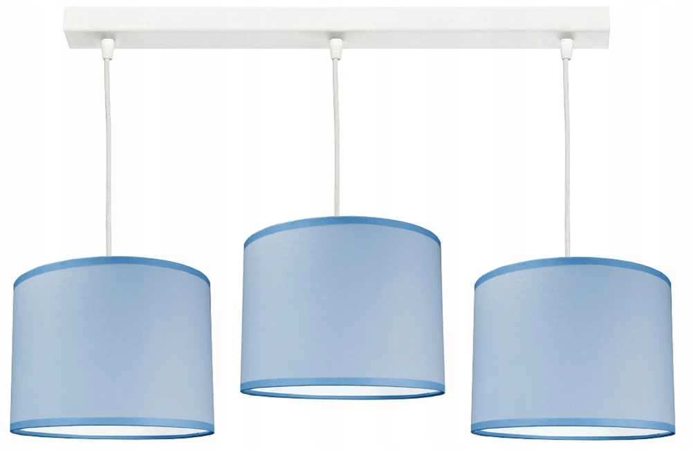 Bez Marki Żyrandol plafon lampa sufitowa ABAŻUR mėlyna balta lampy sufitowe loft