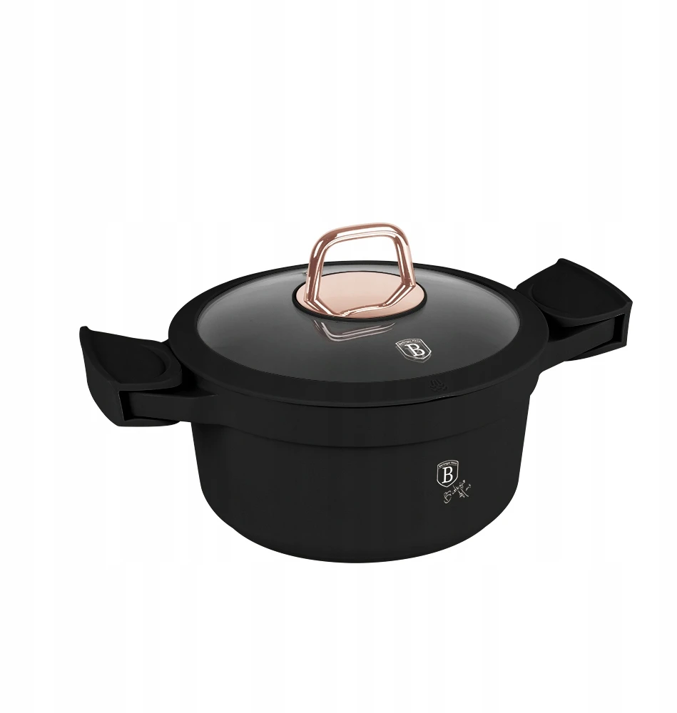 BH-1456 - Granito vazonas 20 cm Berlinger Haus Juodas Rose kolekcija