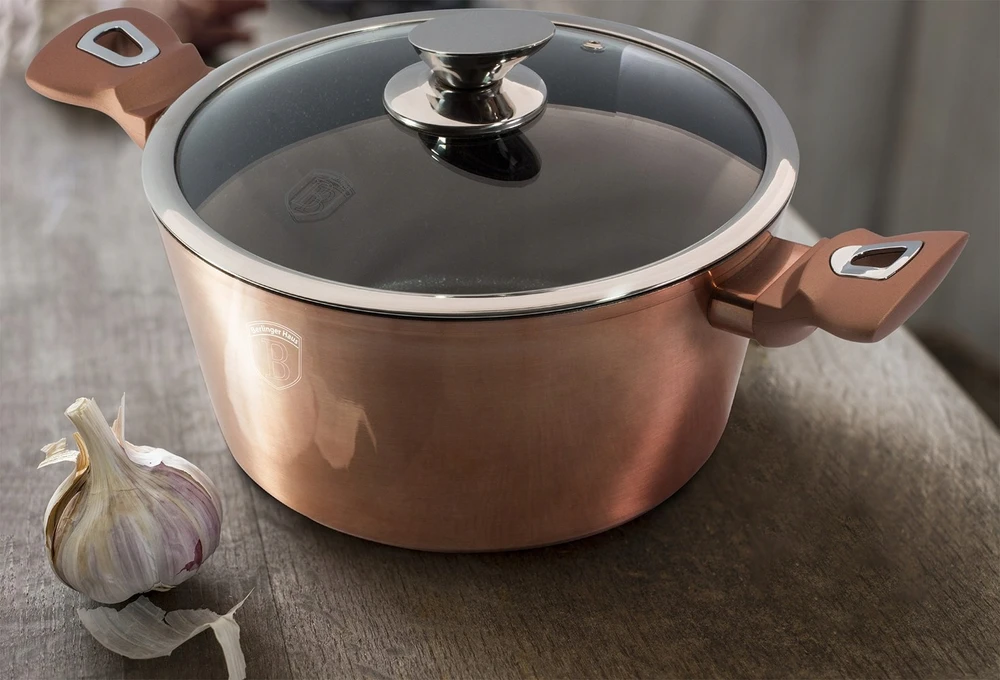 BH-1516N - Granito puodas 28 cm Berlinger Haus Rose Gold kolekcija