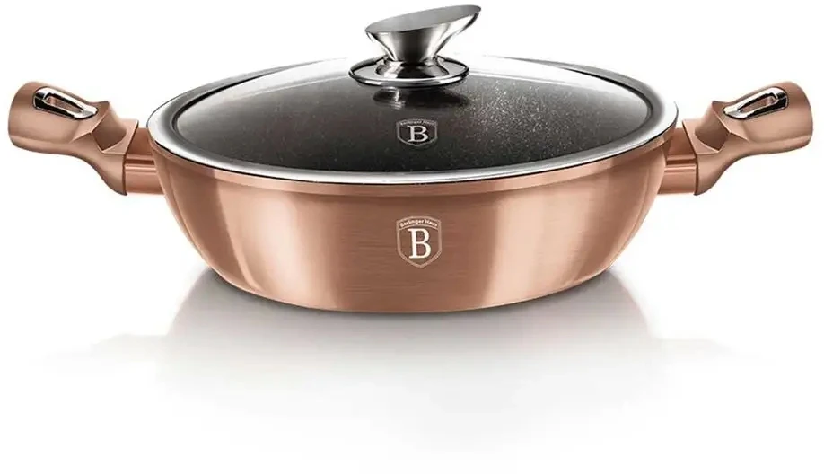 BH-1519N - Žemo granito puodas 28 cm Berlinger Haus Rose Gold kolekcija