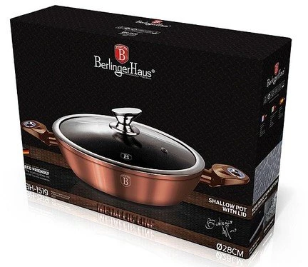 BH-1519N - Žemo granito puodas 28 cm Berlinger Haus Rose Gold kolekcija