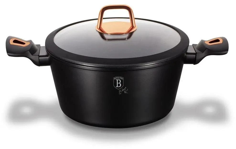 BH-1642N - Granito vazonas 24 cm Berlinger Haus Juodas Rose kolekcija